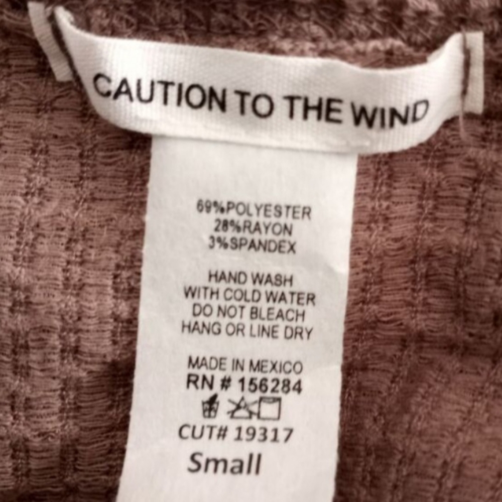 Caution To The Wind Taupe Textured Dress Sz.S EUC. - Picture 6 of 6